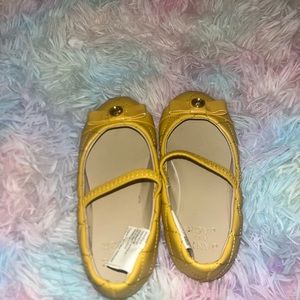 Janie and Jack Mustard Ballet Flat size 8